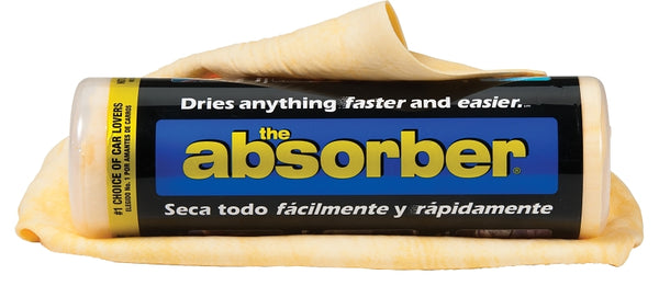 Cleantools The Absorber Synthetic Premium Drying Chamois Cloth for Car: Super Absorbent, Scratch-Free and Washable | 27-Inch x 17-Inch, Natural | Discontinued| Replacement PN: 14943 51149