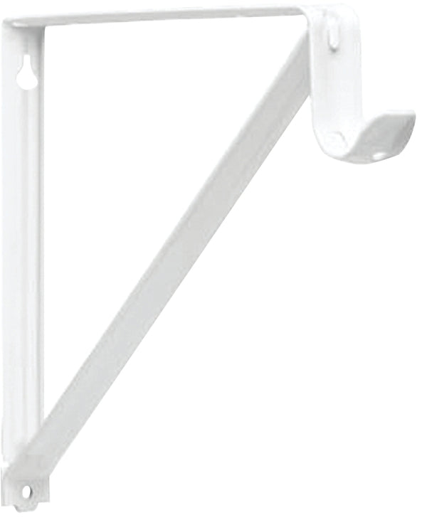 Knape & Vogt, White Pro RP-0045-WT Shelf and Rod Closet Bracket