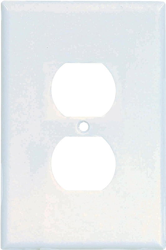 EATON Wiring 2142W-SP-L Thermoset 1-Gang Oversize Duplex Receptacle Wallplate, White