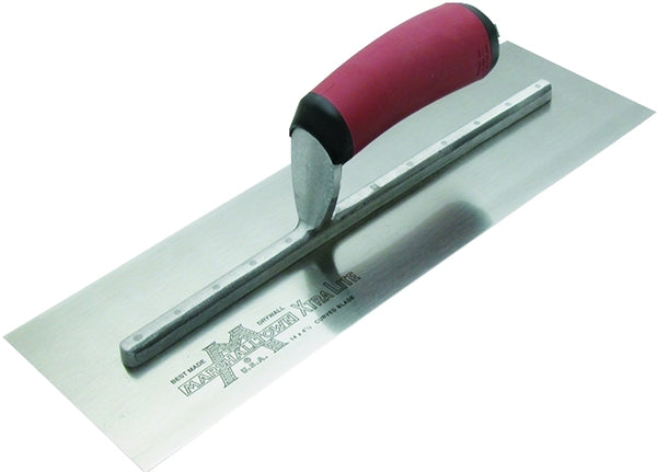 MARSHALLTOWN Drywall Trowels, 356mm Length, 114mm Width, Straight Handle, High Carbon Steel Blade, Straight DuraSoft Handle, Made In The USA, 12AD