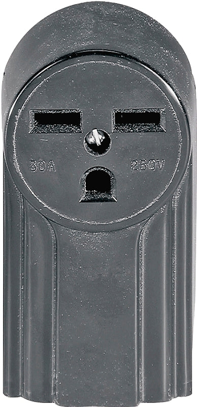 Eaton WD1232 30-Amp 2-Pole 3-Wire 240-Volt Surface Mount Power Receptacle, Black