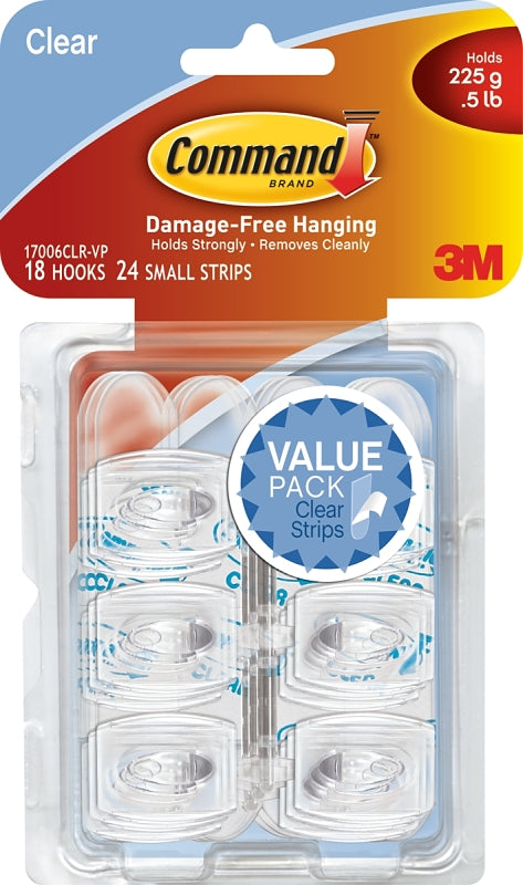 Command Clear Plastic 17006CLR-VP