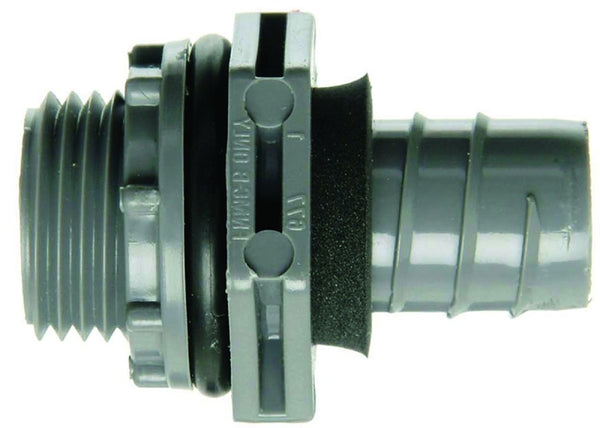 Thomas & Betts AFC CABLE SYSTEMS 8064 PVC Straight Type Non Metallic Liquid Tight Connector, 1/2-Inch LN43DA-CTN