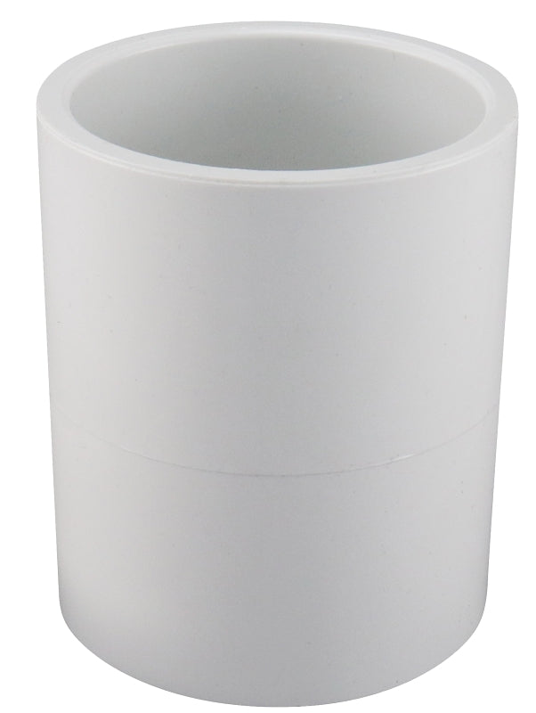 Spears 429-E Series PVC Pipe Fitting, Eccentric Coupling, Schedule 40, White, 6" x 4" Socket 429040BC
