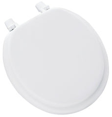 Mayfair 11 000 Economy Soft Cushion Toilet Seat, ROUND, White