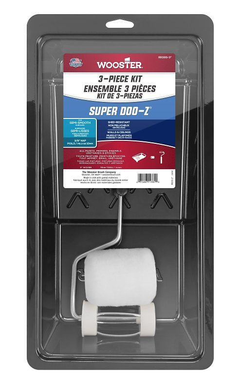 Wooster Brush RR395-3 Trim Roller Kit, 3-Inch