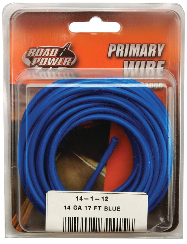 Road Power 55669433 14 Gauge, Blue, 17' Automotive Copper Wire