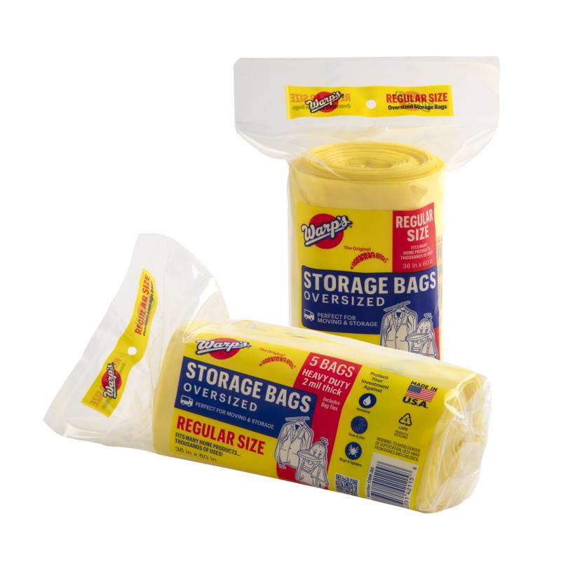Warp Brothers CB-36 Banana, 5-36"x60" Regular Storage Bags, No Size, Multicolor, 5 Piece