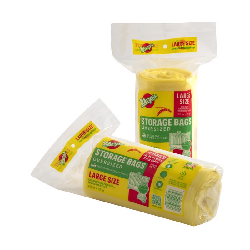 Warp Brothers CB-40 Banana Bags Storage Bags, 40-Inches by 72-Inches, 4-Count, Yellow, Yellow, 1