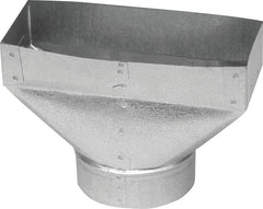 Woxuyzes Galvanized Standard Register Boot, 30-Gauge, 4" x 10" - 6" For Imperial GV0704-C