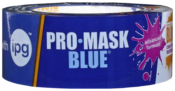 IPG ProMask Blue with BLOC-It, Premium 14-Day Masking Tape, 1.41" x 60 yd, Blue, (Single Roll) 9532-1.5
