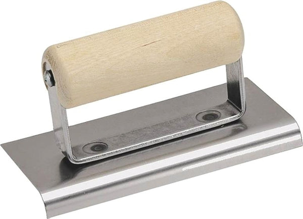 Qlt By Marshalltown Concrete Edger 6 X 4 3/8R, 1/2L Wood Handle CE508S