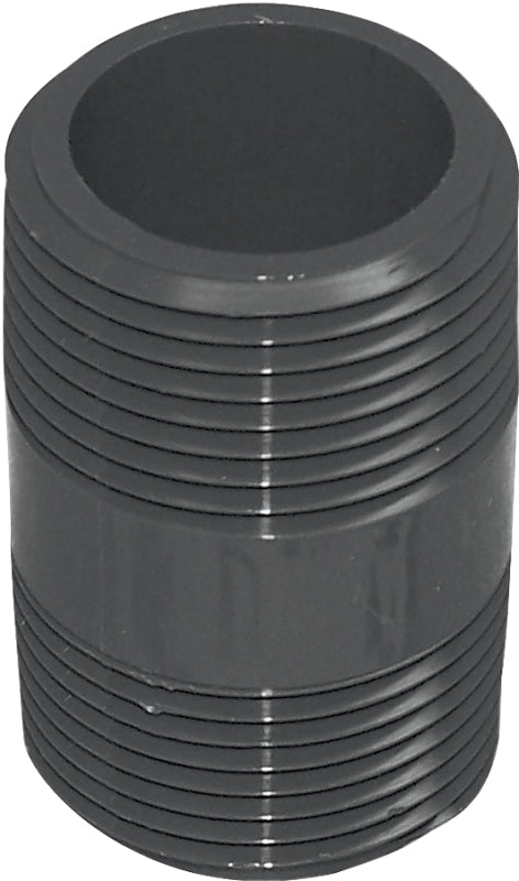 GENOVA PRODUCTS 383025Dpipe Nipple Genova Pipe Nipple, Series: 300, 1/2 In Nominal, Mip End, 2-1/2 In Length, Sch 80, Pvc, Astm D2467, Nsf Approved, For Sprinkler System, Chemical Processing, Industrial Plating, Chilled Water Distribution, Chemical