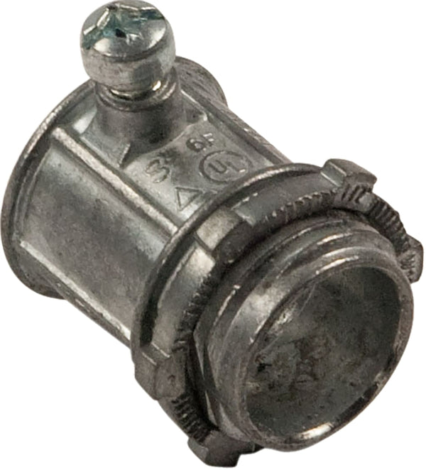 Halex Conduit Fitting, EMT Screw Connector, 3/4-In. 91212