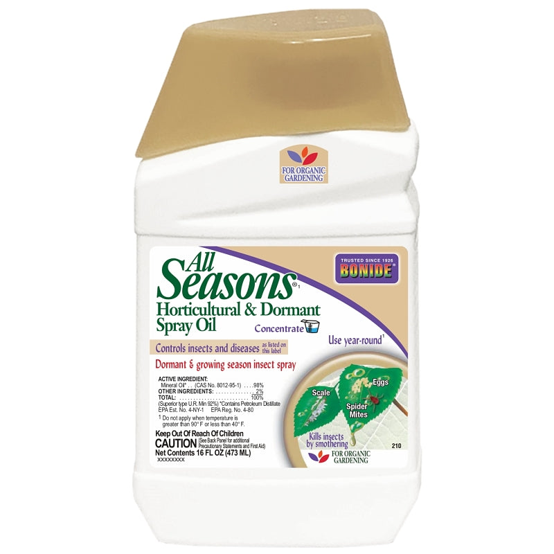 Bonide (BND210) Dormant Products All Seasons 210 Horticultural Spray Oil Concentrate, 16 oz