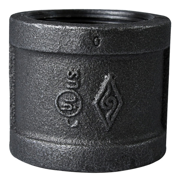 Worldwide Sourcing Coupling Black Malleable 1-1/2 B220 40