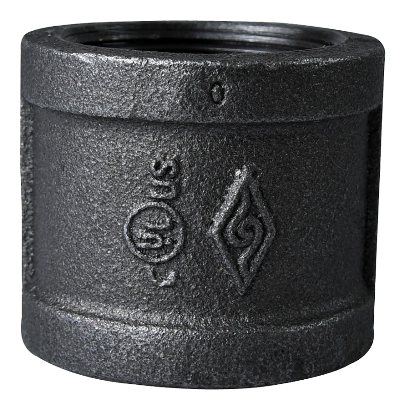 Worldwide Sourcing Coupling Black Malleable 1-1/2 B220 40