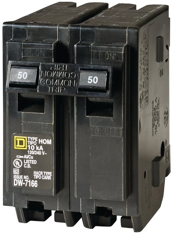 Square D Schneider Electric 50A 2 Pole HO Breaker HOM250C
