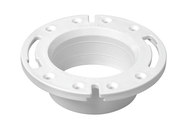 Oatey 43587 Spigot Fit Closet Flange, 4 in, PVC, 4-Inch