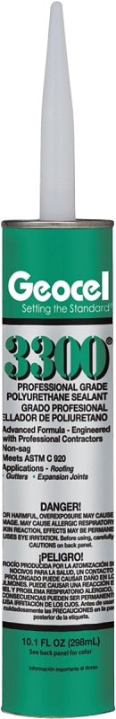 Geocel 3300 Professional Grade Polyurethante Sealant, Black, 10.1 fl. oz. 68103