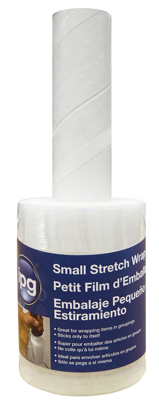 IPG Bundle Wrap Stretch Film, 5" x 1000 ft, (Single Roll With Handle)