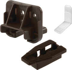 Prime-Line R 7321 Drawer Track Guide and Glides - Replacement Furniture Parts for Dressers, Hutches and Nightstand Drawer Systems, Brown (1 Set)
