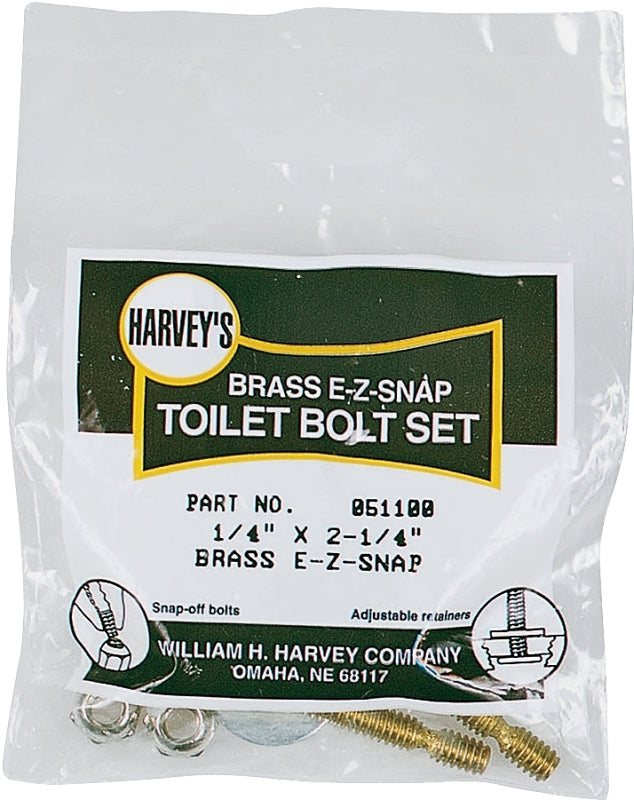 HARVEY'S, Toilet Bolt Set 1-4x2-1-4, EA