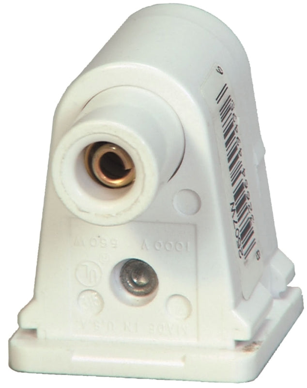 LAMPHOLDER FLUOR SLM PLUNG WHT