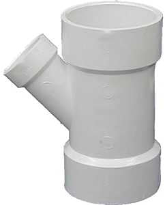 GENOVA 71041 4" X1-1/2 PVC-DWV WYE, 4" x 1 1/2"