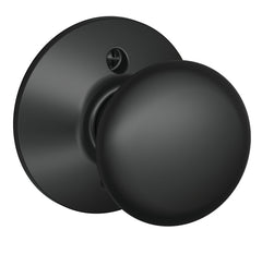 Schlage F170 PLY 622 Plymouth Door Knob, One Sided Non-Turning Dummy Door Handle, Matte Black