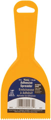 Homax Adhesive Spreader, Yellow, 3", 1/8" Tooth 00032