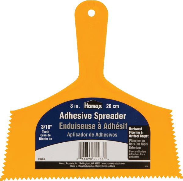 Homax Group Inc HOMAX Products 83 Outdoor Carpet Adhesive Spreader Notch, 8-Inch Wide 00083