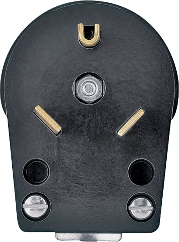 EATON Wiring 83-SP-L 30-Amp 2-Pole 3-Wire 125-Volt Heavy Duty Grade Angled Power Plug, Black 83-BOX