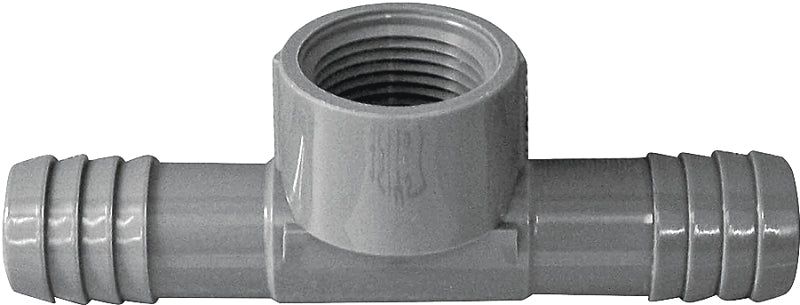 Pipe Fitting, Poly FPT Insert Tee, 1-In.