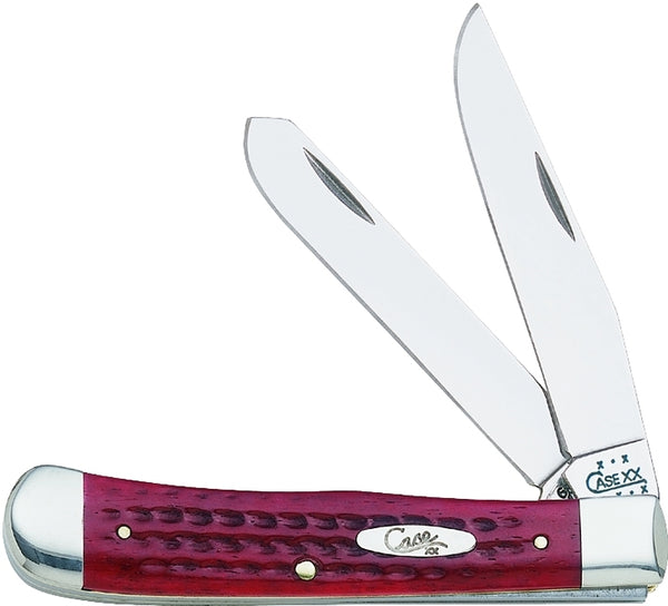 CASE XX WR Pocket Knife Pocket Worn Old Red Bone Trapper Item #783 - (6254 SS) - Length Closed: 4 1/8 Inches