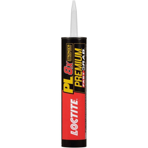 Loctite PL Premium Fast Grab Polyurethane Construction Adhesive, 10 fl oz, 1, Cartridge 1417170