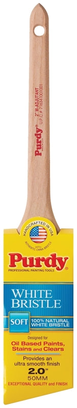 Purdy 144024420 White Bristle Series Adjutant Angle Sash Paint Brush, 2 inch