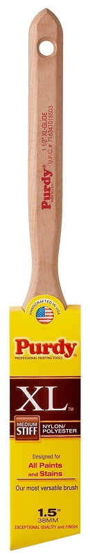 Purdy 144152315 XL Series Glide Angular Trim Paint Brush, 1-1/2 inch