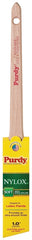 Purdy 144080210 Paint Brush, 1 in W, Angular Brush, 1-15/16 in L Bristle, Nylon Bristle, Rat Tail Handle