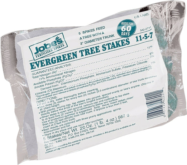 Easy Gardener Evergreen Tree Spikes, 11-3-4, 5-Pk. 02011
