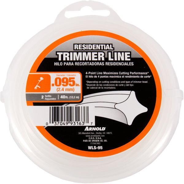 Arnold WLS-95 .095 Trimmer Line, 40-Ft. - Quantity 1