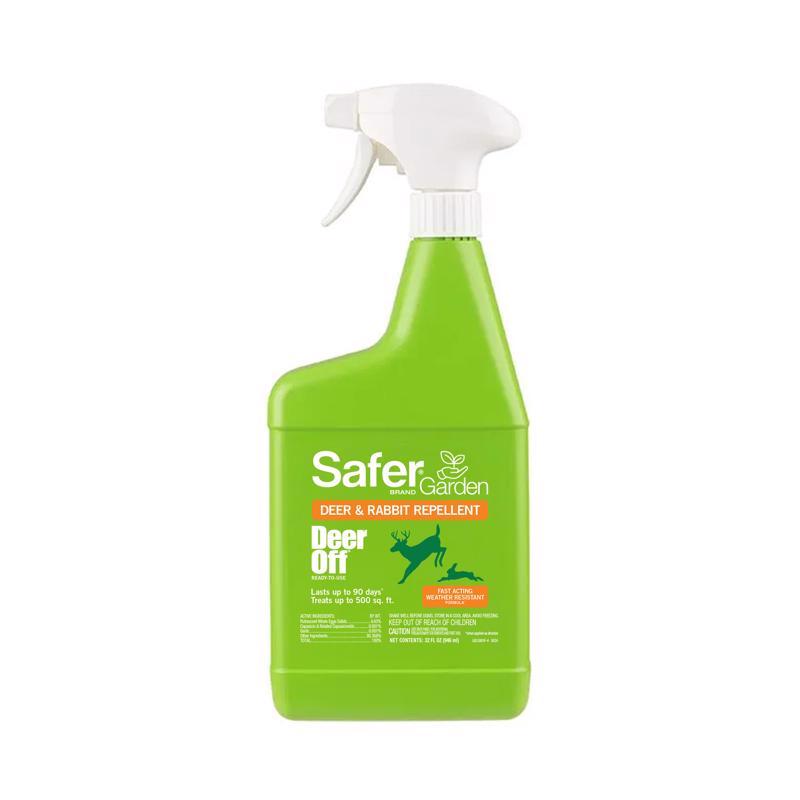 Safer Brand Ready-to-Use Brand 5981 Critter Ridder Deer & Rabbit Repellent RTU – 32 oz, 32 Ounce