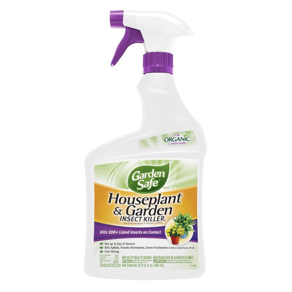 Garden Safe Houseplant & Garden Insect Killer, for Organic Gardening, 32 Oz HG-93214