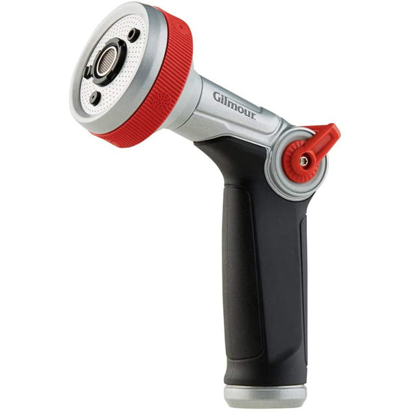 Fiskars Gilmour 847762-1001 Pro Watering Nozzle, Thumb Trigger, Black/Silver