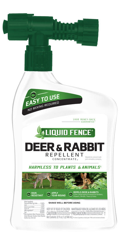 Liquid Fence Deer and Rabbit Repellent Concentrate 32 Oz HG-75044
