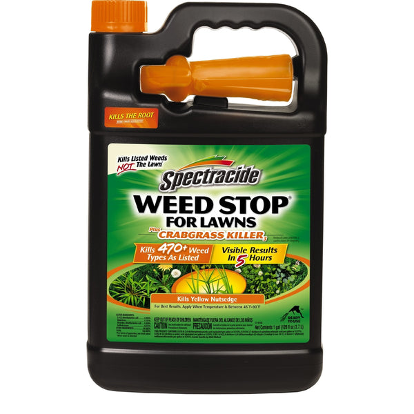 Spectracide Weed Stop for Lawns Plus Crabgrass Killer, Ready-to-Use, 1 Gal HG-96587