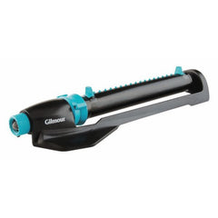 Gilmour 883013-1011 black and blue metal elevated base oscillating sprinkler, 4000 sq ft