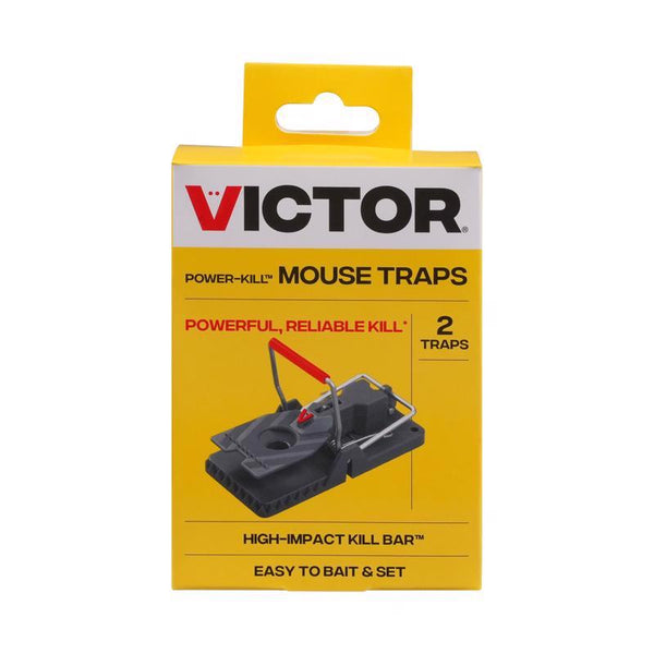 Victor M392 Power-Kill Easy Set Mouse Trap - 2 Reusable Mouse Traps M142B