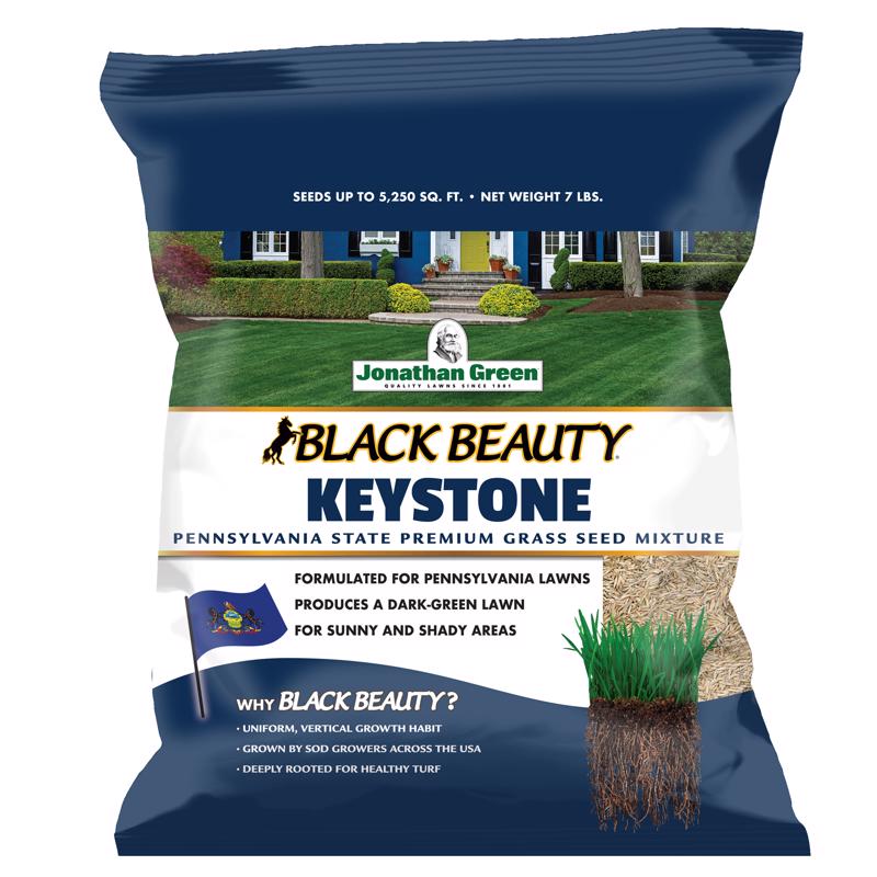 Jonathan Green (10361) Black Beauty Keystone PA Grass Seed (Made for Pennsylvania) - Cool Season Lawn Seed (7 lb)