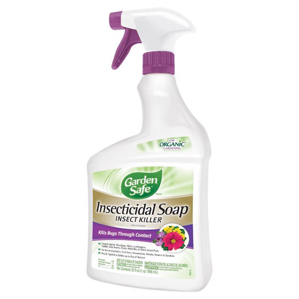 Garden Safe Insecticidal Soap Insect Killer Spray, 32 Oz HG-93216